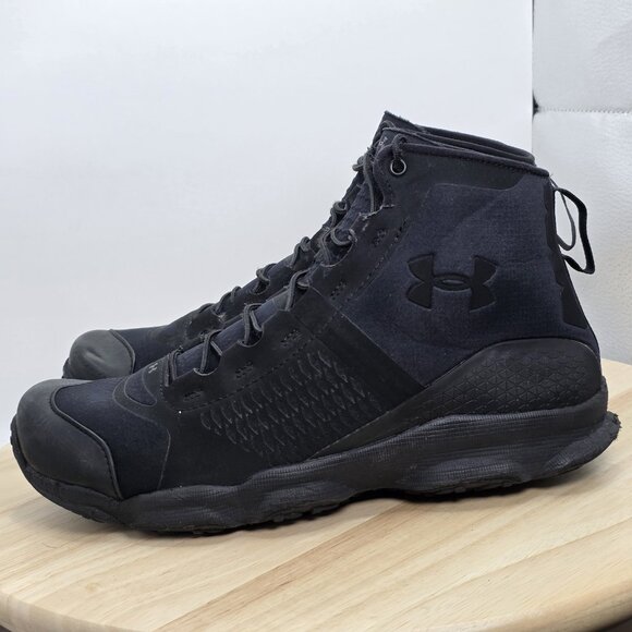 Under Armour UA SpeedFit Hike Mid Boots Triple Black #1257447-001 Size 8 - Picture 1 of 9
